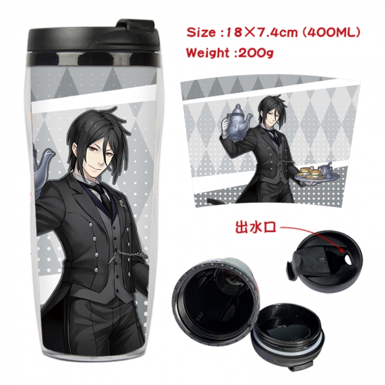 Kuroshitsuji Anime full-color double-layer water cup 18X7.4cm 400ml