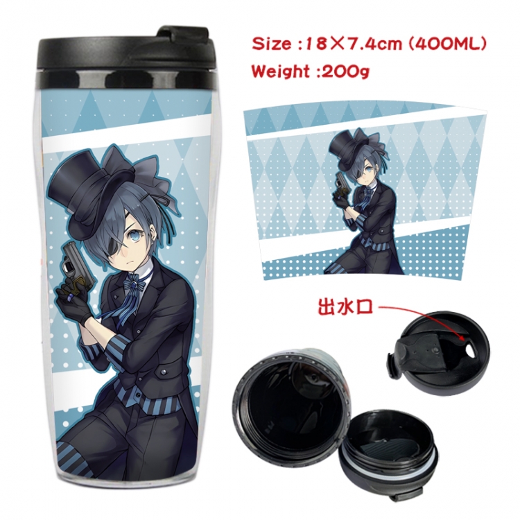 Kuroshitsuji Anime full-color double-layer water cup 18X7.4cm 400ml