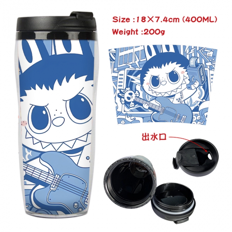 Labubu Anime full-color double-layer water cup 18X7.4cm 400ml