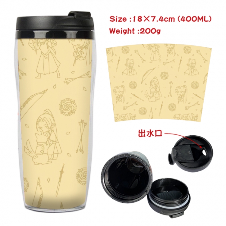 The wizard of the de Anime full-color double-layer water cup 18X7.4cm 400ml