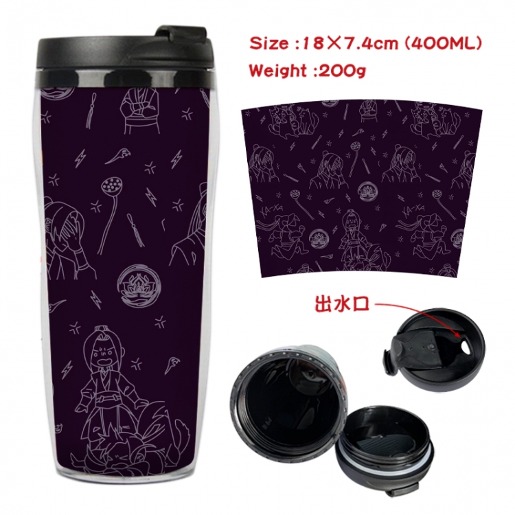 The wizard of the de Anime full-color double-layer water cup 18X7.4cm 400ml