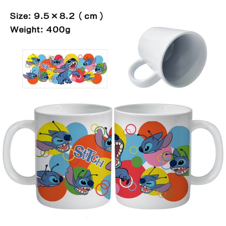 Lilo & Stitch Anime peripheral ceramic cup tea cup drinking cup 9.5X8.2cm