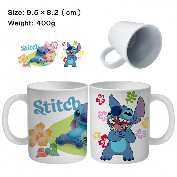 Lilo & Stitch Anime peripheral ceramic cup tea cup drinking cup 9.5X8.2cm