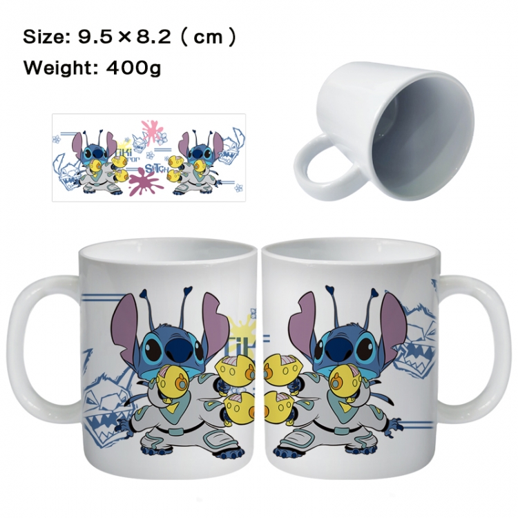 Lilo & Stitch Anime peripheral ceramic cup tea cup drinking cup 9.5X8.2cm