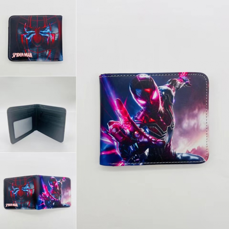 Spiderman Full color Two fold short card case wallet 11X9.5CM 