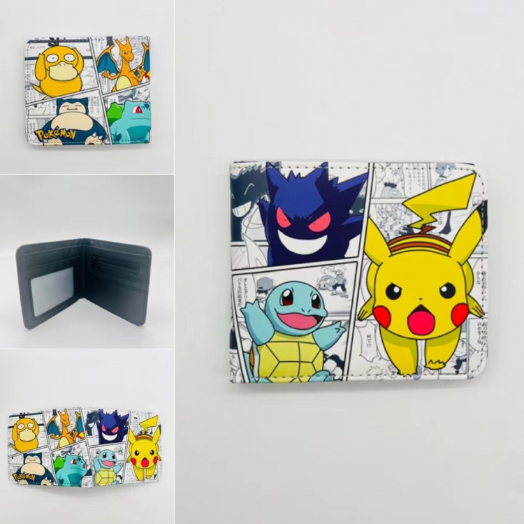 Pokemon Full color Two fold short card case wallet 11X9.5CM 