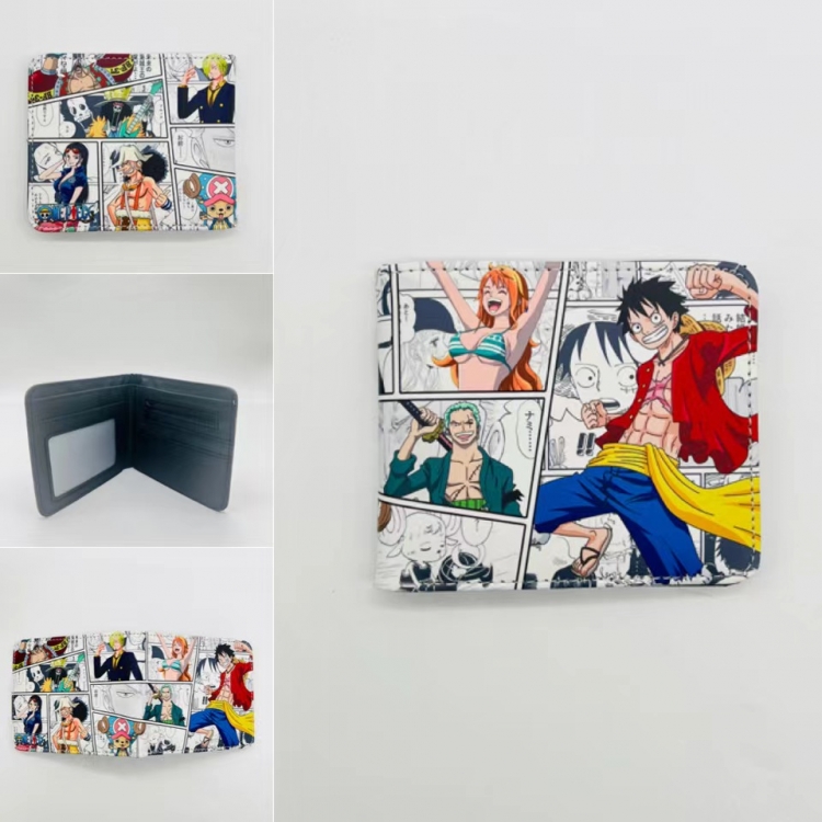 One Piece Full color Two fold short card case wallet 11X9.5CM 