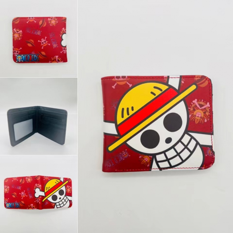 One Piece Full color Two fold short card case wallet 11X9.5CM 