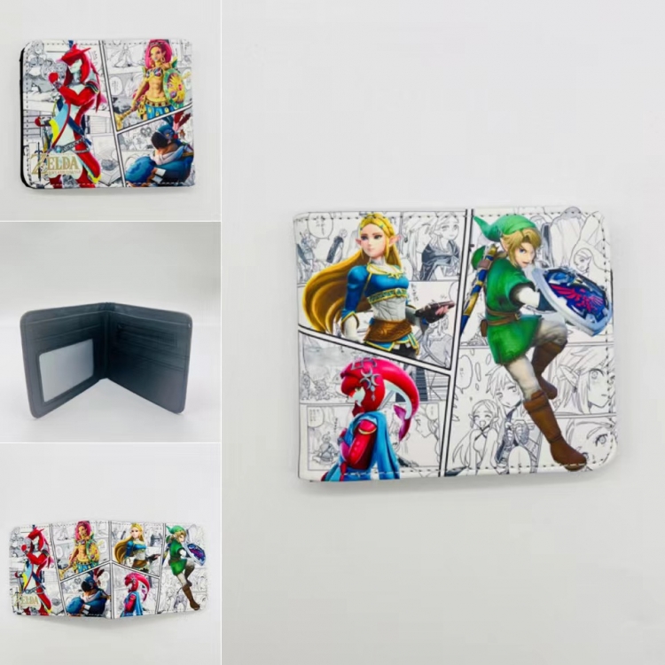 The Legend of Zelda Full color Two fold short card case wallet 11X9.5CM