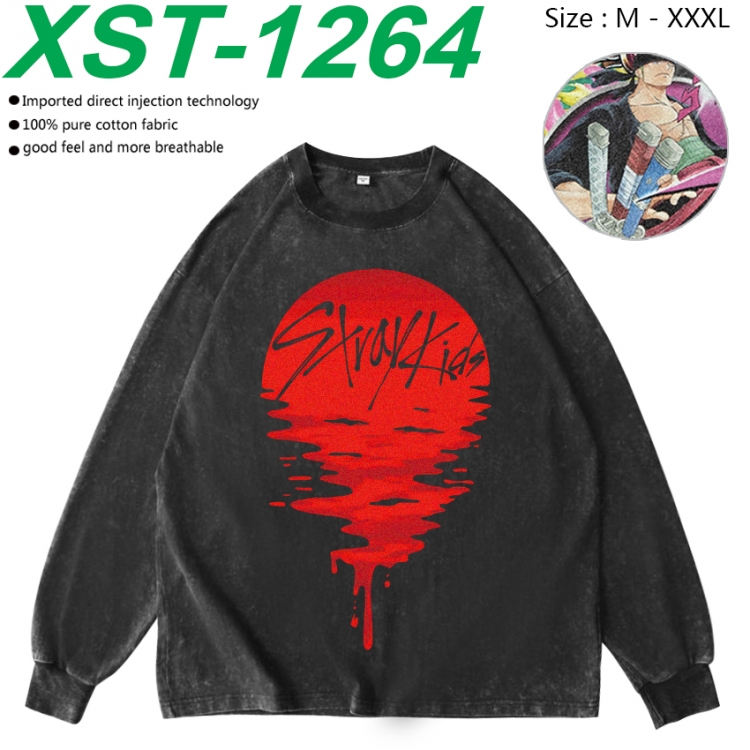 straykids Anime washing water pure cotton long sleeved sweatshirt from M to 3XL XST-1264