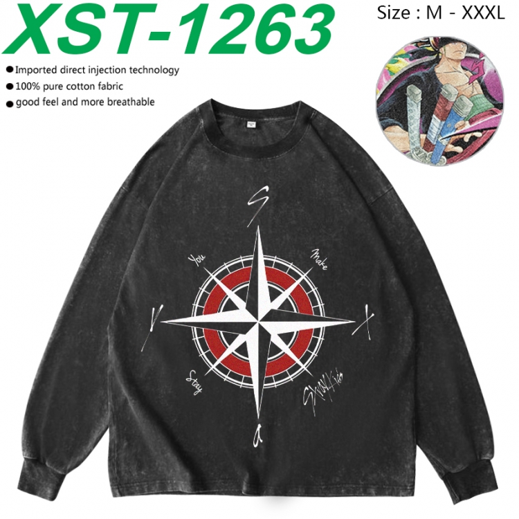 straykids Anime washing water pure cotton long sleeved sweatshirt from M to 3XL XST-1263