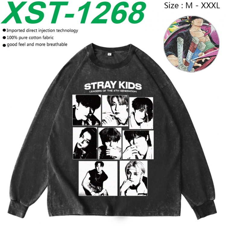 straykids Anime washing water pure cotton long sleeved sweatshirt from M to 3XL XST-1268