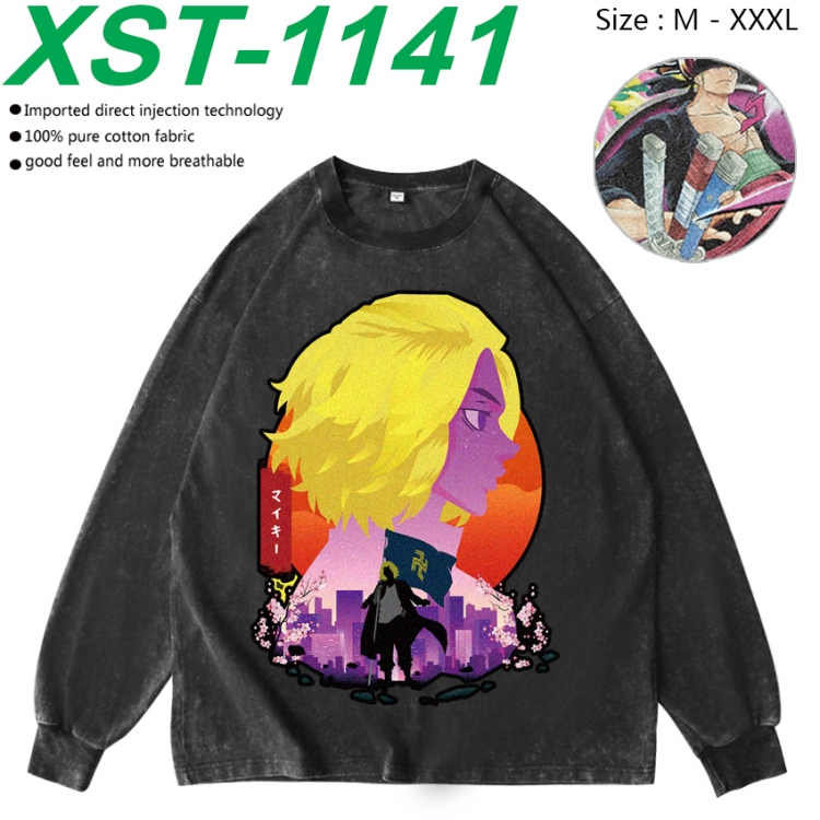 Tokyo Revengers Anime washing water pure cotton long sleeved sweatshirt from M to 3XL XST-1141