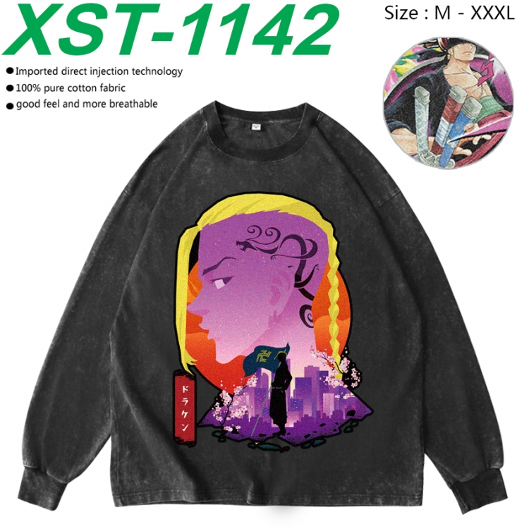 Tokyo Revengers Anime washing water pure cotton long sleeved sweatshirt from M to 3XL XST-1142