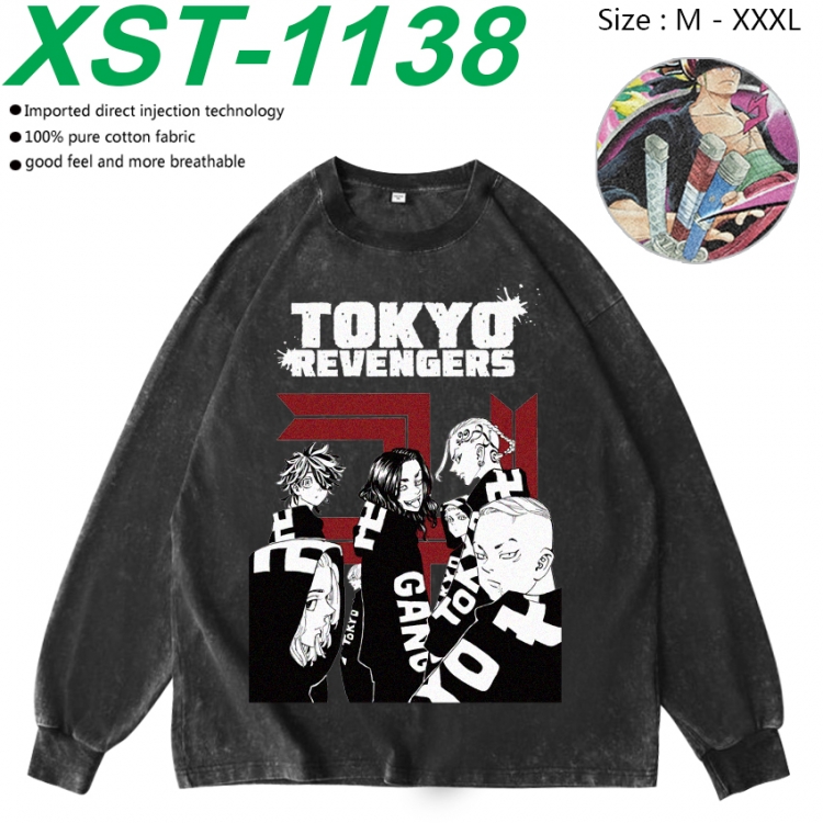 Tokyo Revengers Anime washing water pure cotton long sleeved sweatshirt from M to 3XL XST-1138