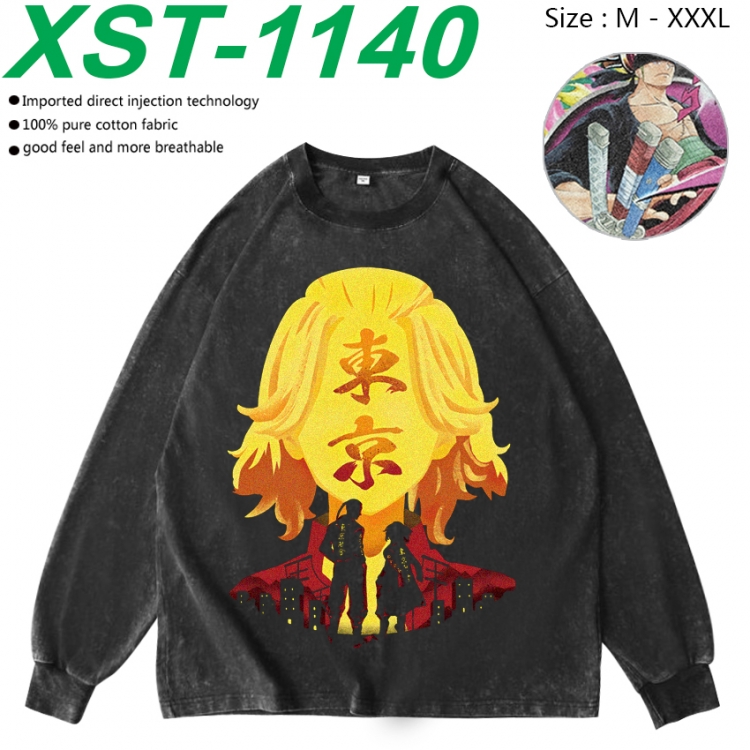 Tokyo Revengers Anime washing water pure cotton long sleeved sweatshirt from M to 3XL XST-1140