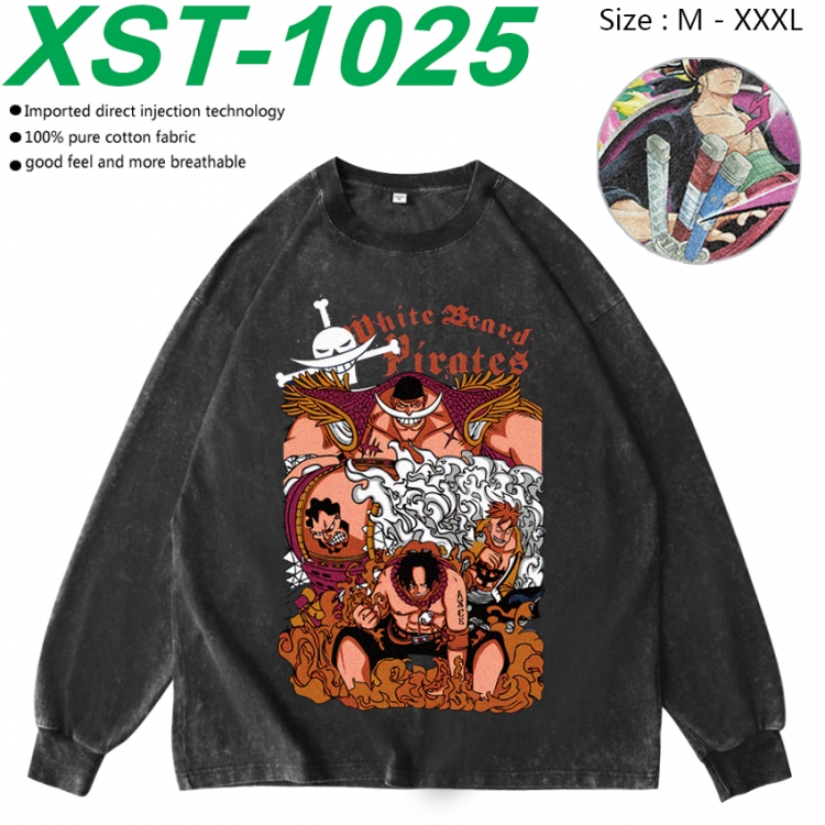 One Piece Anime washing water pure cotton long sleeved sweatshirt from M to 3XL XST-1025