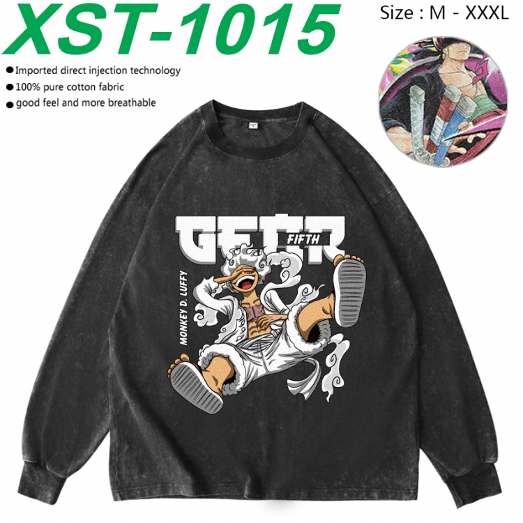 One Piece Anime washing water pure cotton long sleeved sweatshirt from M to 3XL XST-1015