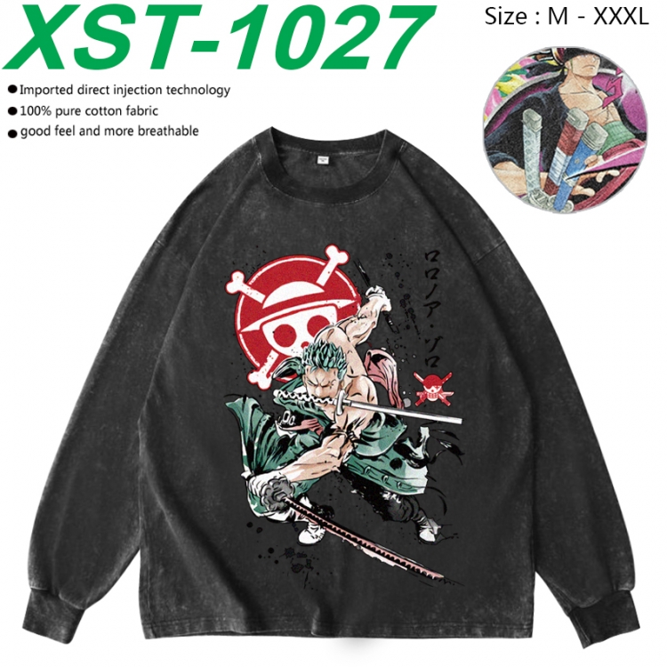 One Piece Anime washing water pure cotton long sleeved sweatshirt from M to 3XL XST-1027