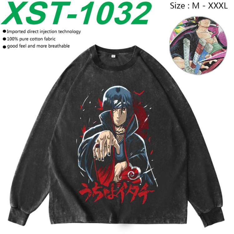 Naruto Anime washing water pure cotton long sleeved sweatshirt from M to 3XL  XST-1032