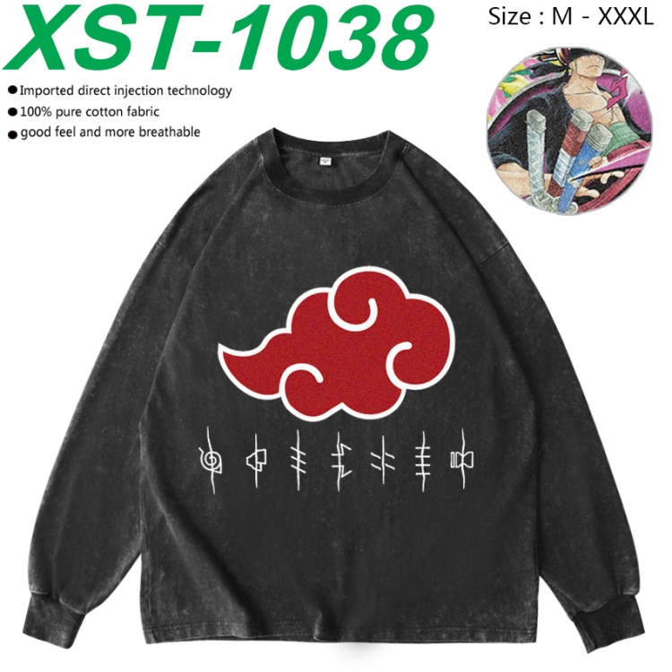 Naruto Anime washing water pure cotton long sleeved sweatshirt from M to 3XL  XST-1038