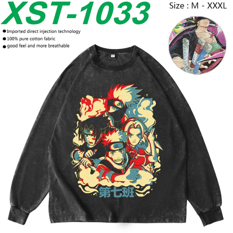 Naruto Anime washing water pure cotton long sleeved sweatshirt from M to 3XL XST-1033