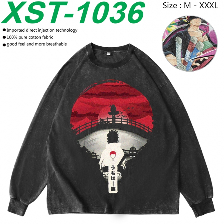 Naruto Anime washing water pure cotton long sleeved sweatshirt from M to 3XL XST-1036