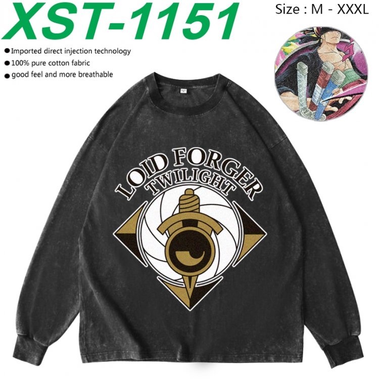 SPY×FAMILY Anime washing water pure cotton long sleeved sweatshirt from M to 3XL  XST-1151