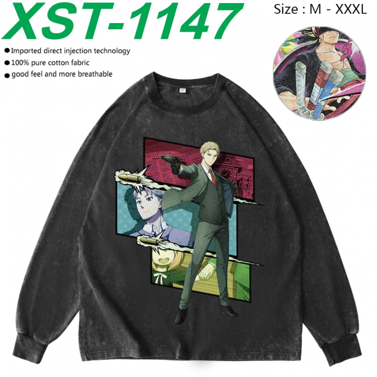 SPY×FAMILY Anime washing water pure cotton long sleeved sweatshirt from M to 3XL XST-1147