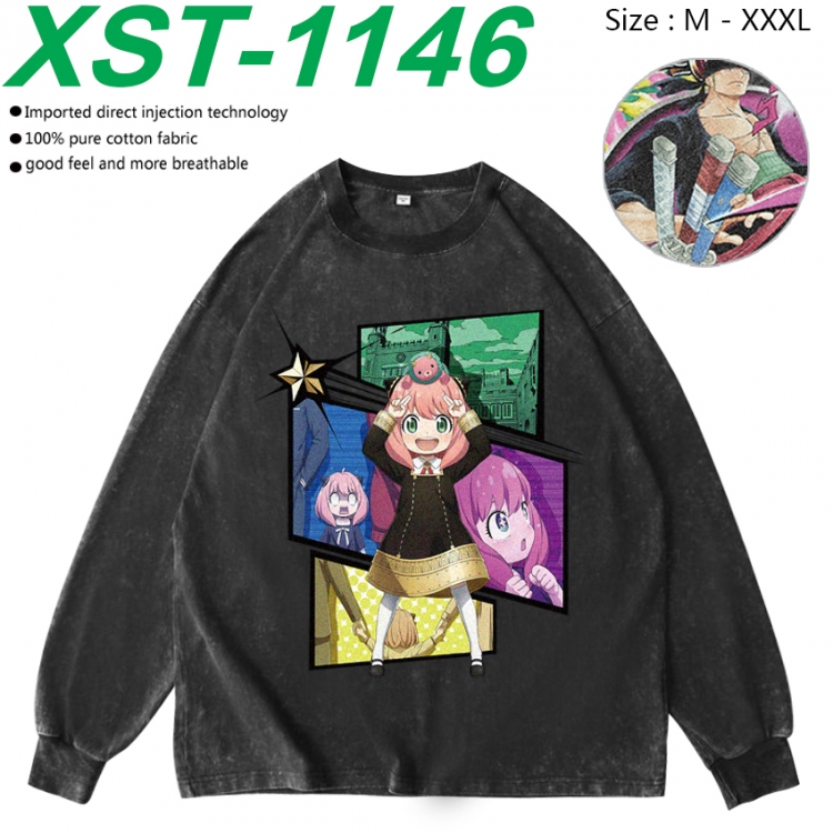 SPY×FAMILY Anime washing water pure cotton long sleeved sweatshirt from M to 3XL XST-1146