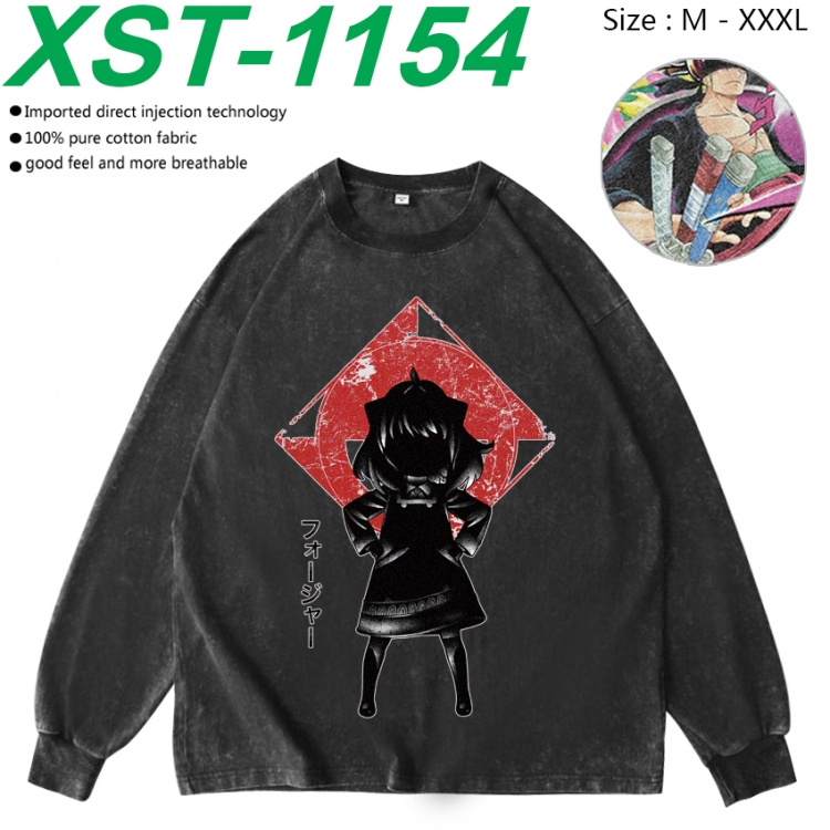 SPY×FAMILY Anime washing water pure cotton long sleeved sweatshirt from M to 3XL  XST-1154