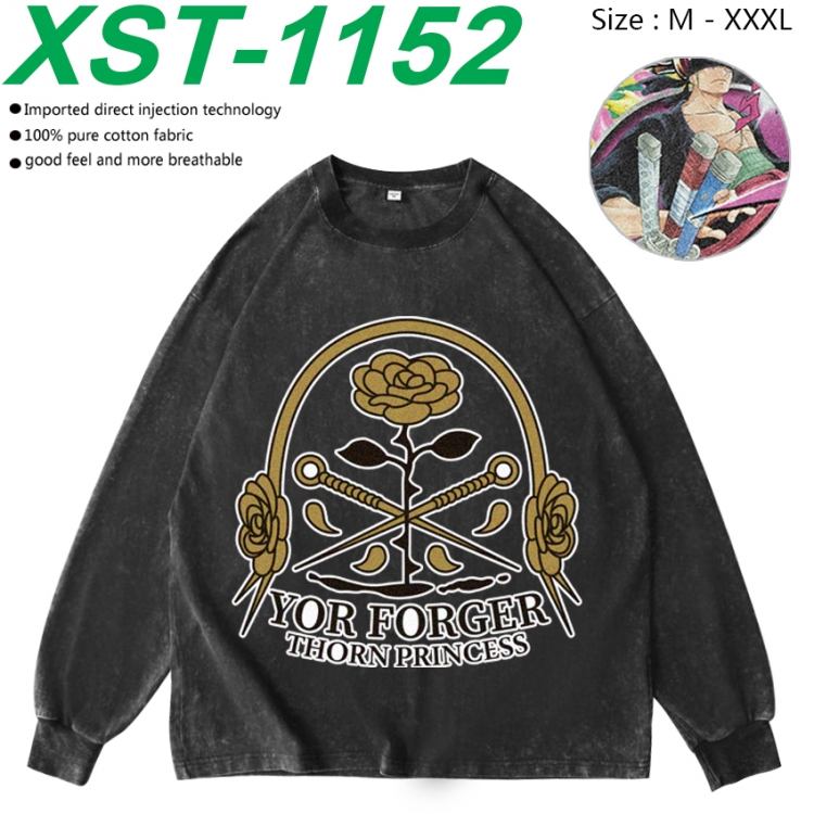 SPY×FAMILY Anime washing water pure cotton long sleeved sweatshirt from M to 3XL XST-1152