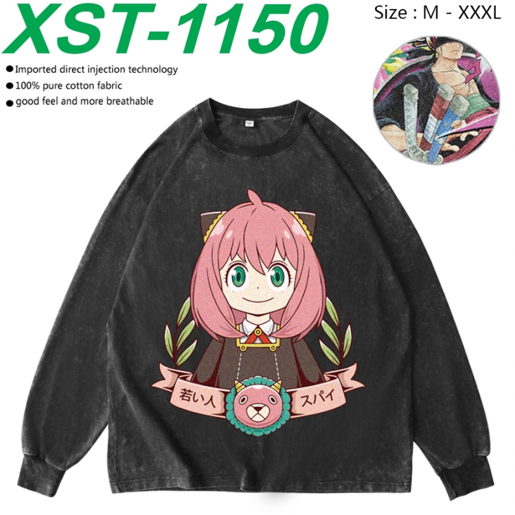 SPY×FAMILY Anime washing water pure cotton long sleeved sweatshirt from M to 3XL XST-1150