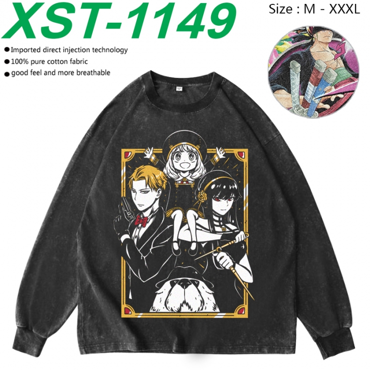 SPY×FAMILY Anime washing water pure cotton long sleeved sweatshirt from M to 3XL  XST-1149