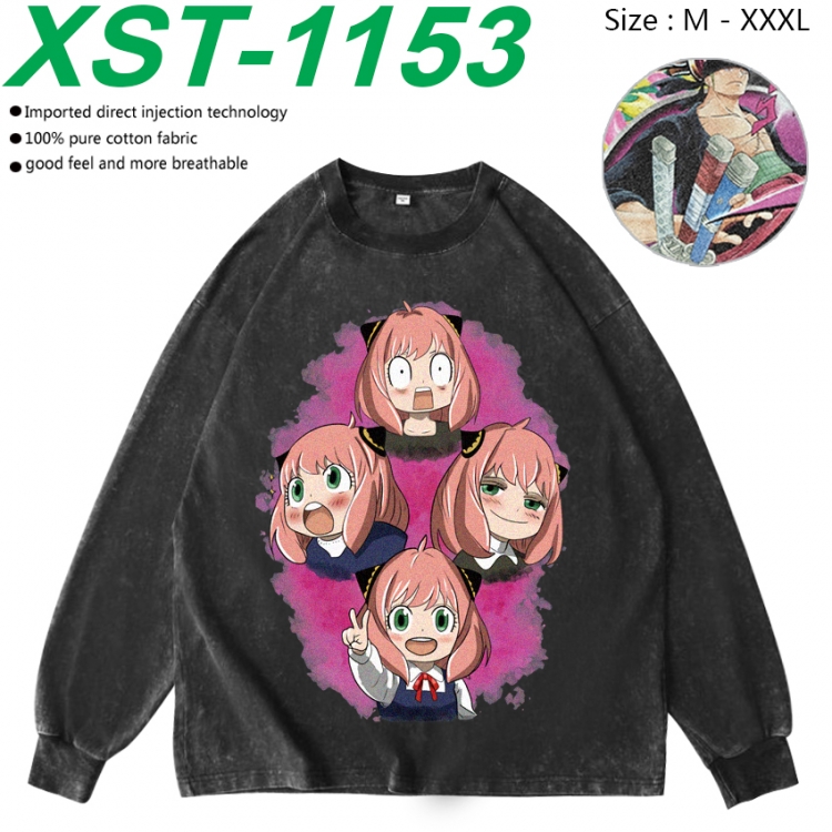 SPY×FAMILY Anime washing water pure cotton long sleeved sweatshirt from M to 3XL XST-1153