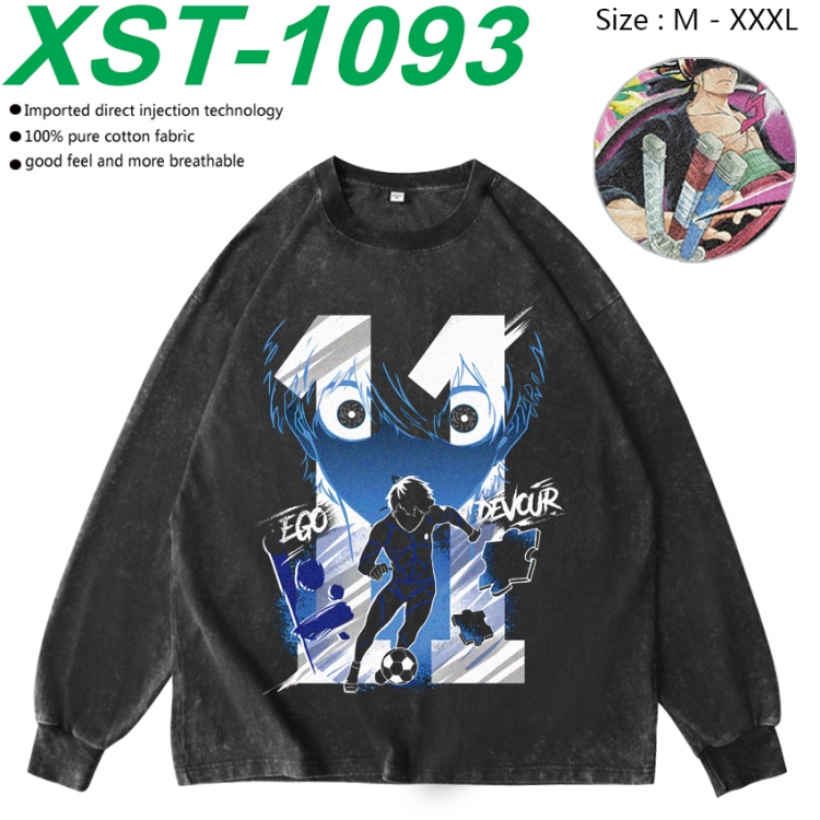 BLUE LOCK Anime washing water pure cotton long sleeved sweatshirt from M to 3XL  XST-1093