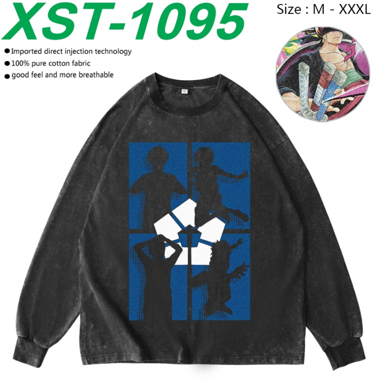 BLUE LOCK Anime washing water pure cotton long sleeved sweatshirt from M to 3XL  XST-1095