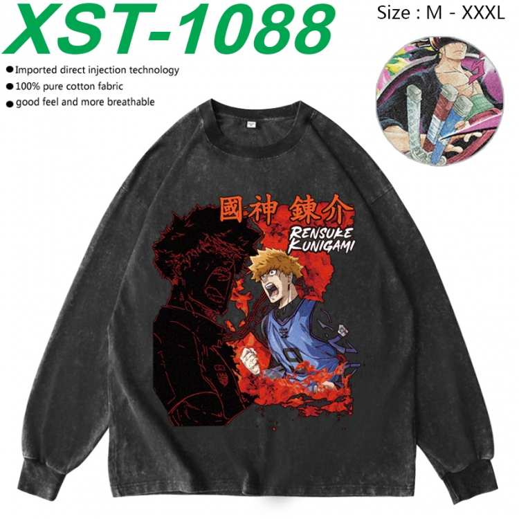 BLUE LOCK Anime washing water pure cotton long sleeved sweatshirt from M to 3XL  XST-1088