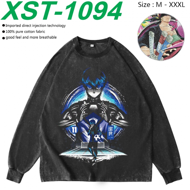 BLUE LOCK Anime washing water pure cotton long sleeved sweatshirt from M to 3XL XST-1094