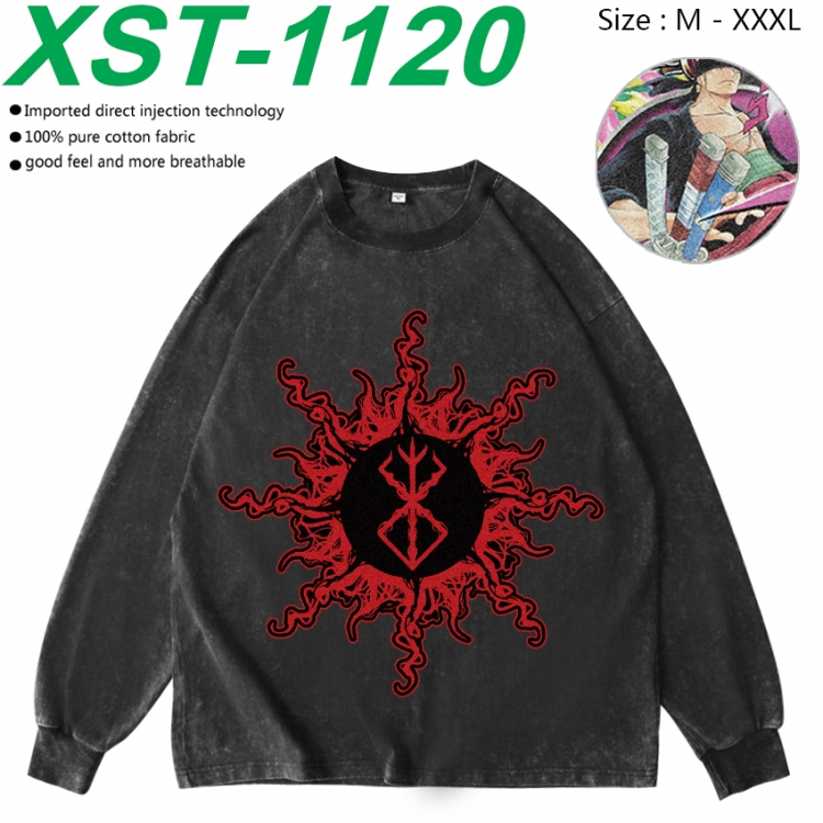 Berserk  Anime washing water pure cotton long sleeved sweatshirt from M to 3XL XST-1120