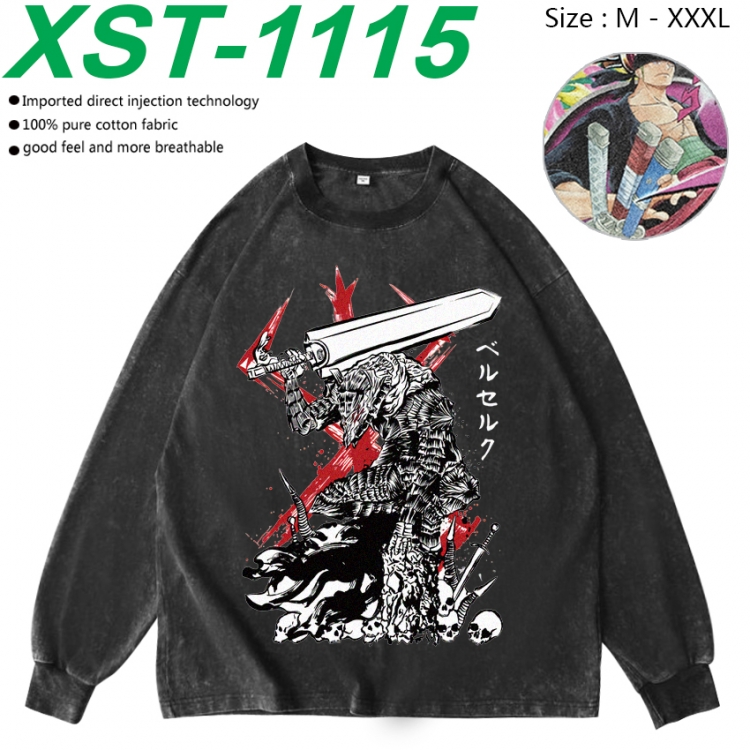 Berserk  Anime washing water pure cotton long sleeved sweatshirt from M to 3XL XST-1115