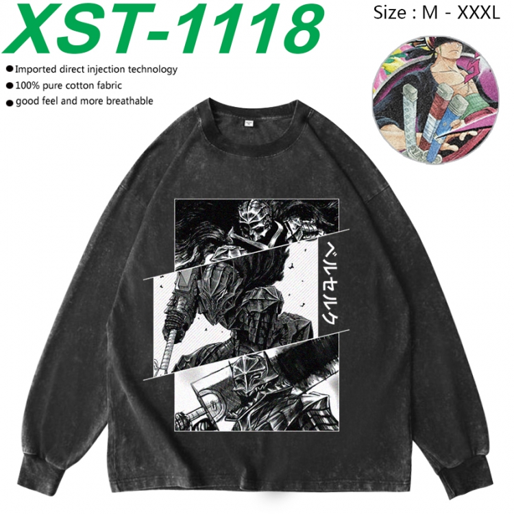 Berserk  Anime washing water pure cotton long sleeved sweatshirt from M to 3XL XST-1118