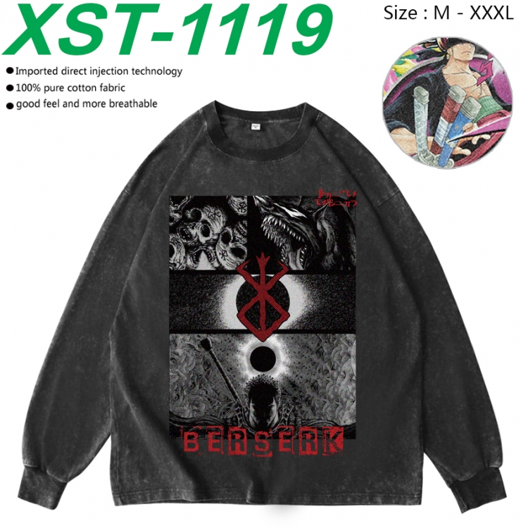 Berserk  Anime washing water pure cotton long sleeved sweatshirt from M to 3XL XST-1119