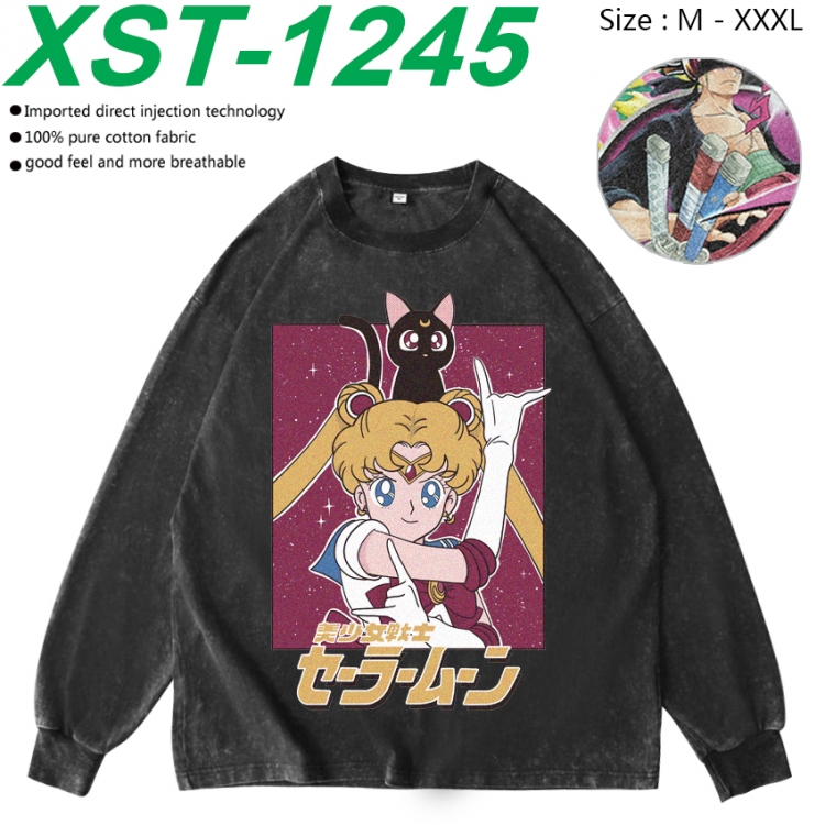 sailormoon Anime washing water pure cotton long sleeved sweatshirt from M to 3XL XST-1245