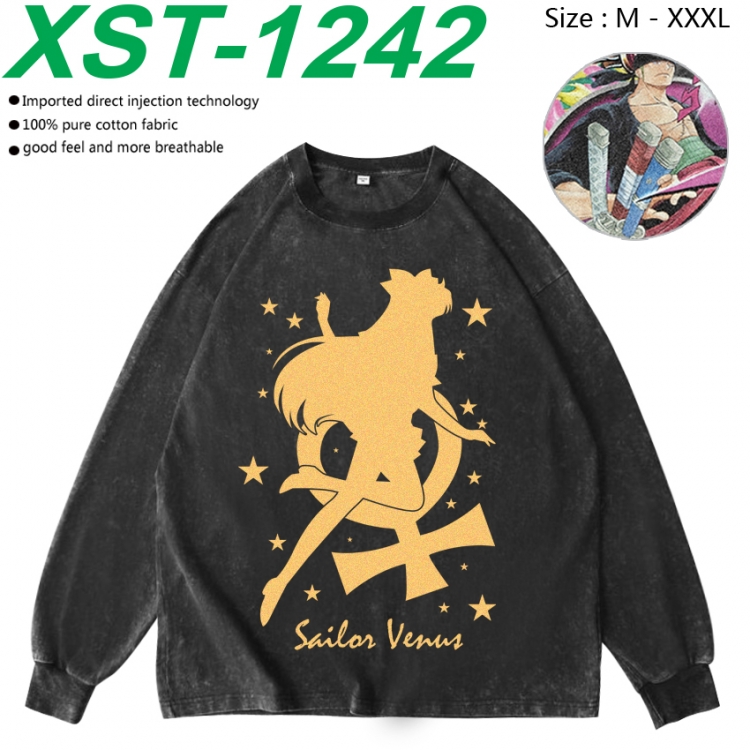 sailormoon Anime washing water pure cotton long sleeved sweatshirt from M to 3XL XST-1242