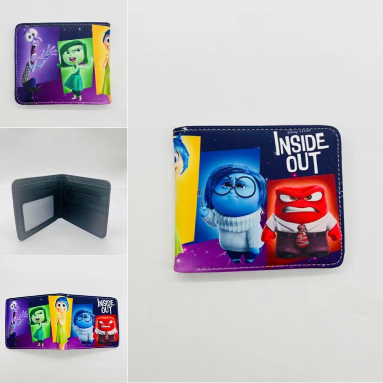 Inside Out Full color Two fold short card case wallet 11X9.5CM   4957