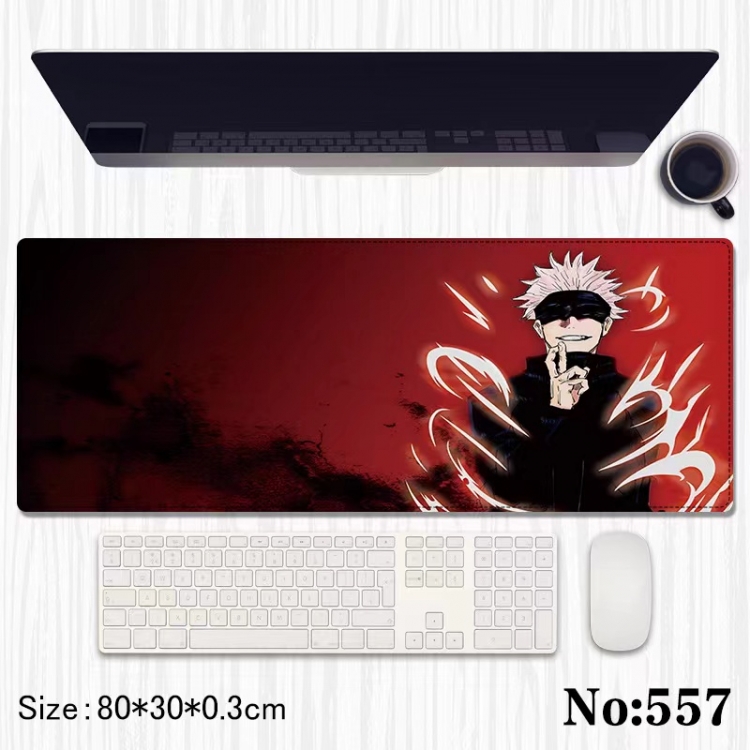 Jujutsu Kaisen Anime peripheral computer mouse pad office desk pad multifunctional pad 80X30X0.3cm