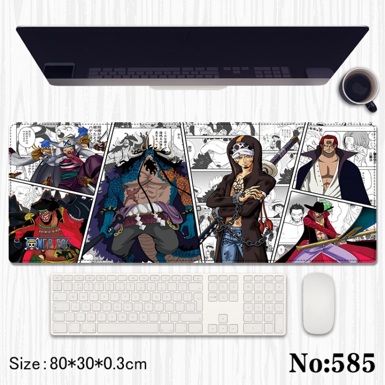 One Piece Anime peripheral computer mouse pad office desk pad multifunctional pad 80X30X0.3cm