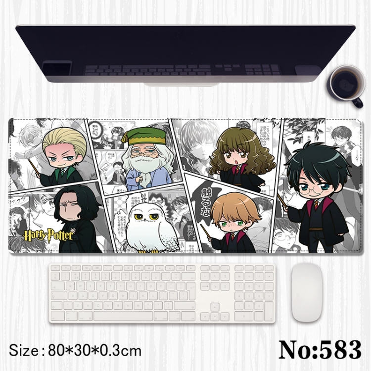 Harry Potter Anime peripheral computer mouse pad office desk pad multifunctional pad 80X30X0.3cm