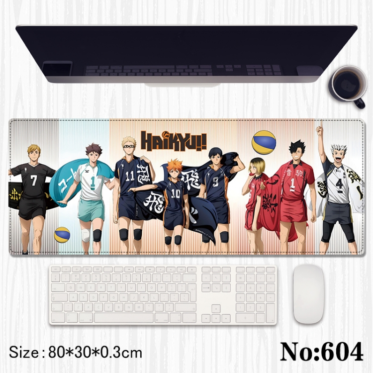 Haikyuu!! Anime peripheral computer mouse pad office desk pad multifunctional pad 80X30X0.3cm